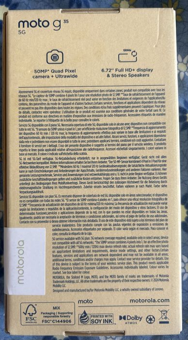 Motorola G35 5G с 3 години гаранция