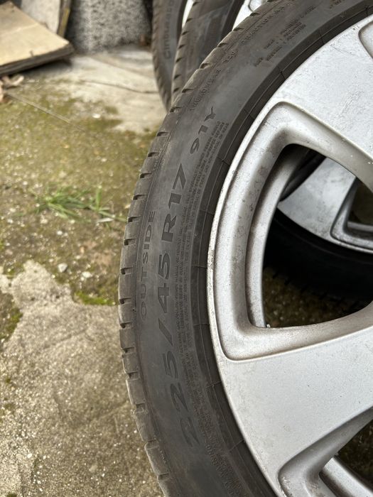 Джанти 5x120 17" BMW с нови легни гуми 225/45/17