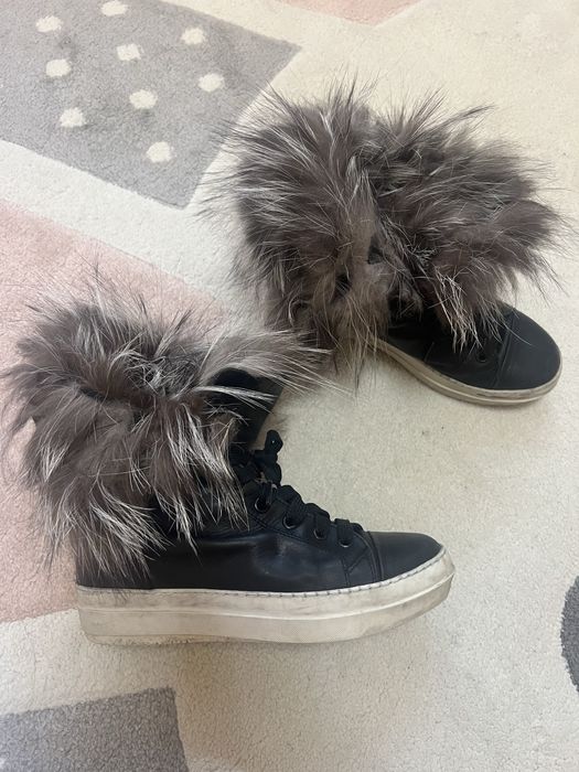 Дамски боти/ботуши от естествена кожа