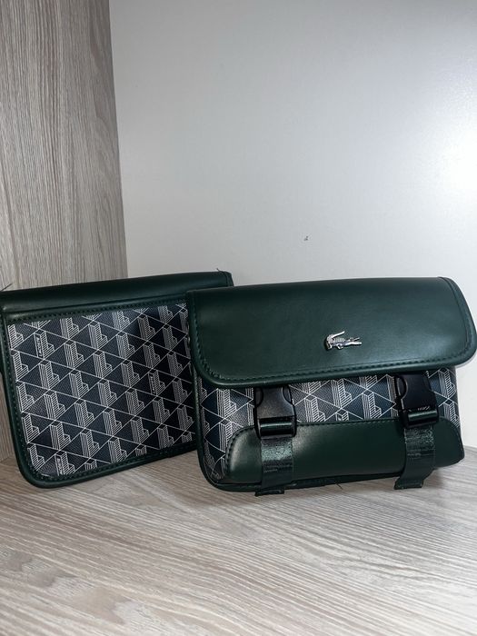 Лакосте зеленая сумка