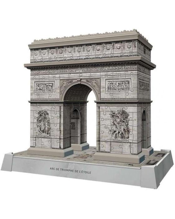 НОВ! 3D пъзел Ravensburger от 216 части - Триумфалната Арка със Светлини