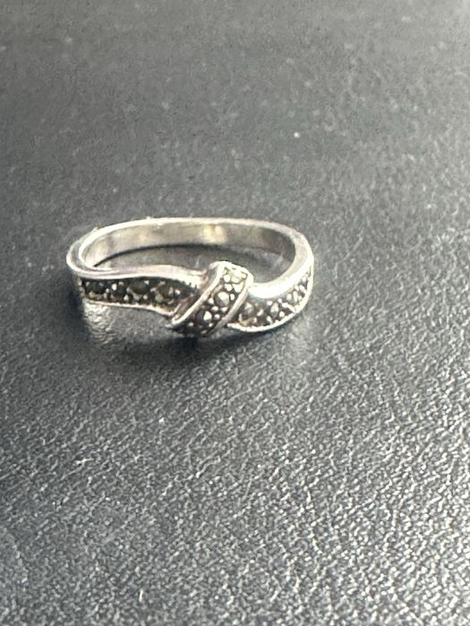 Inel argint 925 cu marcasite