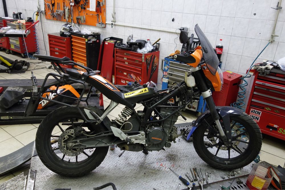KTM DUKE 200 разбор