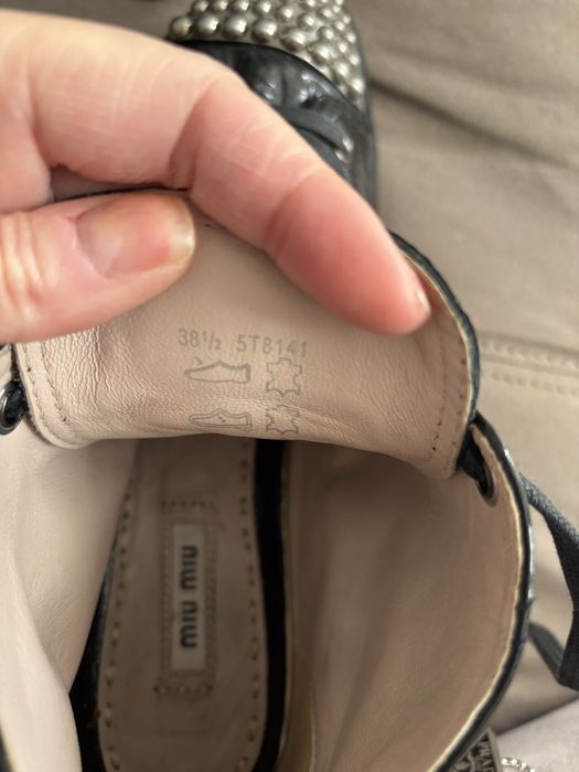 Ghete sneakers Miu miu