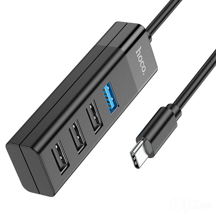 Type-C hab Hoco HB25  Type-C на USB3.0+USB2.0*3