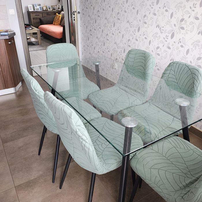 Vand masa bucătărie/living, sticla 140x80 cm