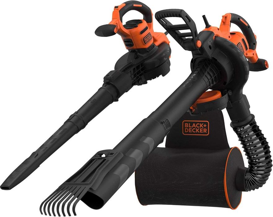Aspirator / Suflanta de Frunze Black+Decker 3-in-1 Electric 3000W Negru/Portocaliu