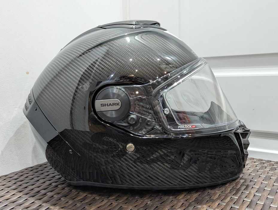 Casca moto Shark Spartan RS Carbon, marime L - viziera fumurie, ochelari de soare