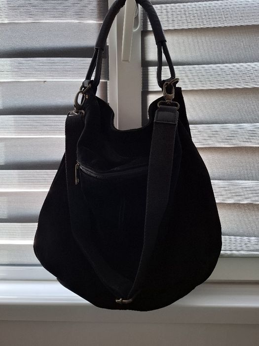 Дамска чанта от естествен набук