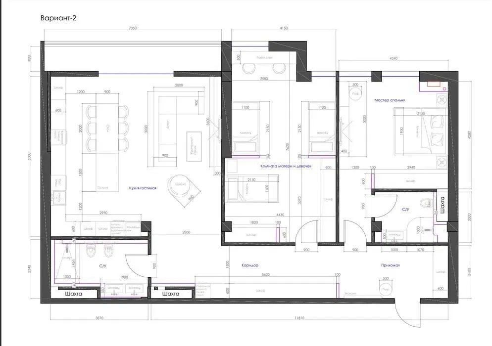 Квартира ЖК Tiara Residence 4/10/10 125 м2