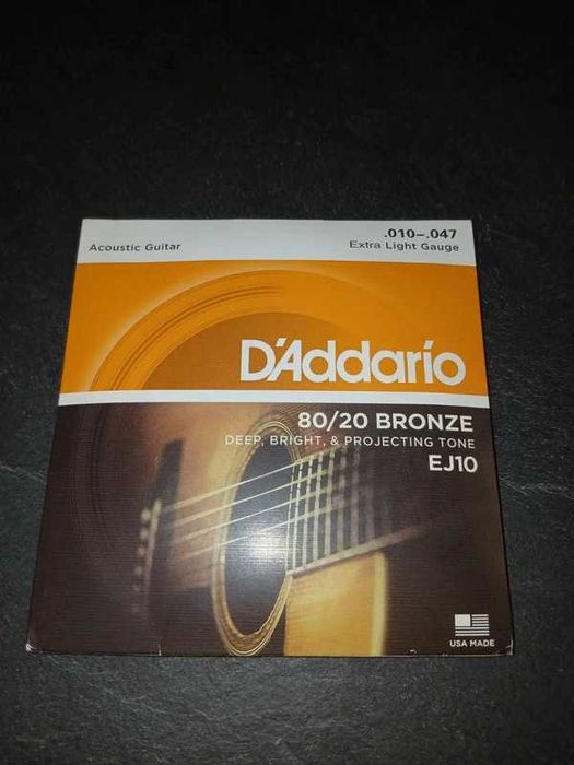 Corzi chitara acustica DAddario 010-047