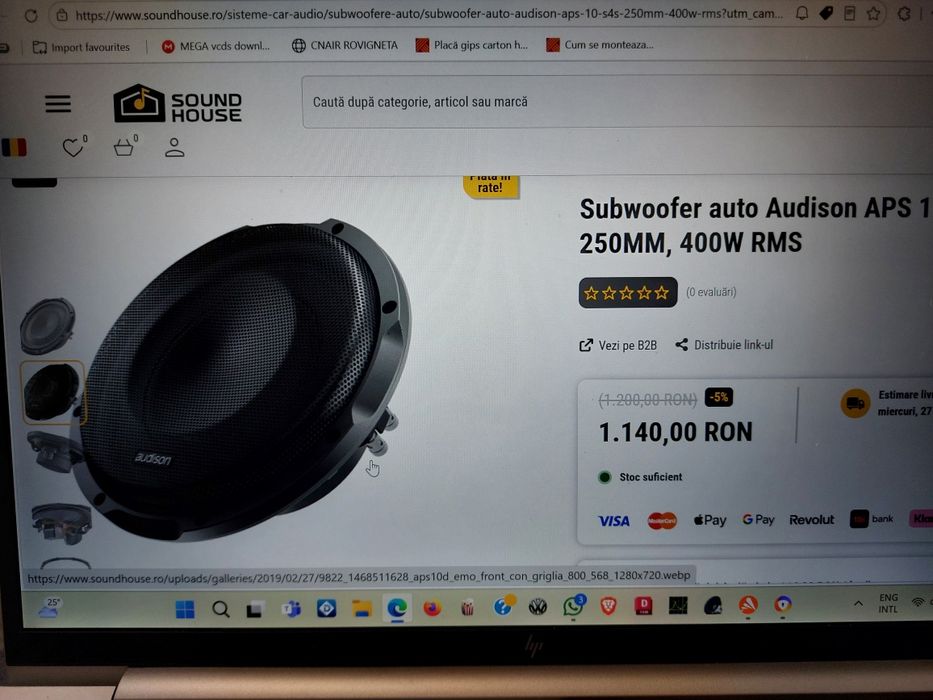 Subwoofer audison aps10 s4s in incinta dedicata passat b6/b7