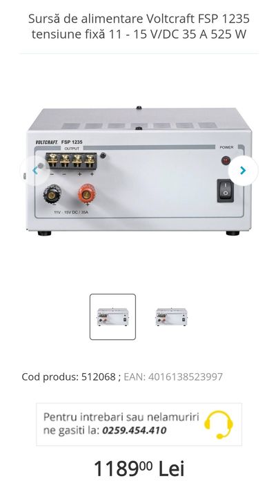 Voltcraft sursă tensiune stabilizată