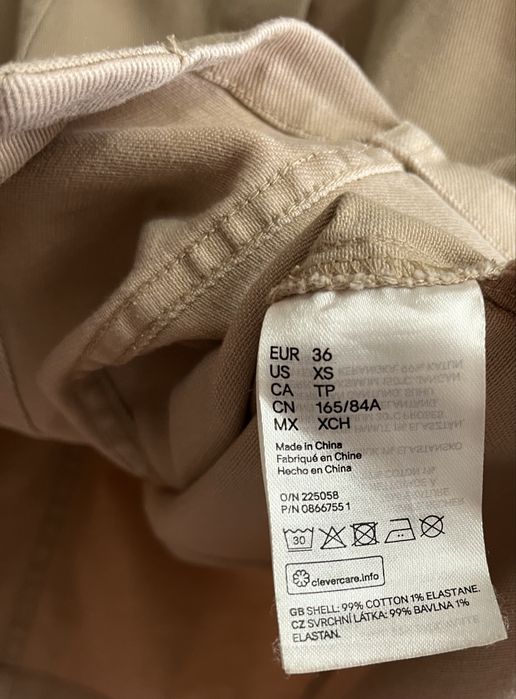 Rochie denim crem H&M, mărimea S - fara defecte