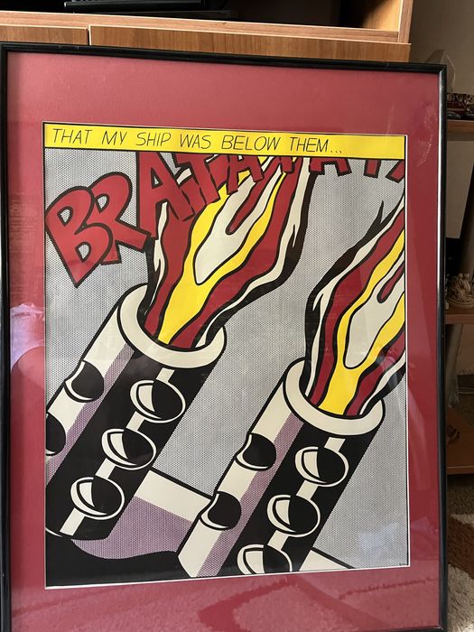 Roy Lichtenstein - As I Opened Fire (1966) Поп Арт Постери