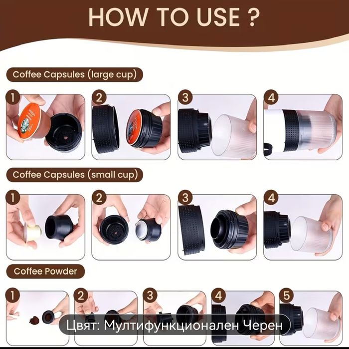 Кафе машина 3 в 1