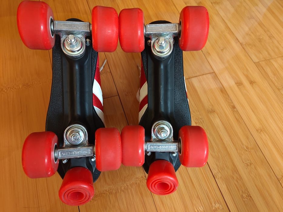 Role / patine cu rotile Rookie Retro V2, 38, Rosu Alb