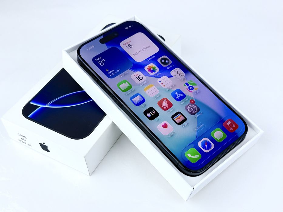 Apple iPhone 16 Pro 128GB Black Titanium 94% Батерия!