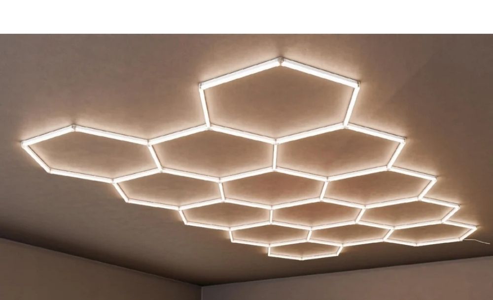 Lumini led  hexagonale pentru garaje ,magazine ,etc..