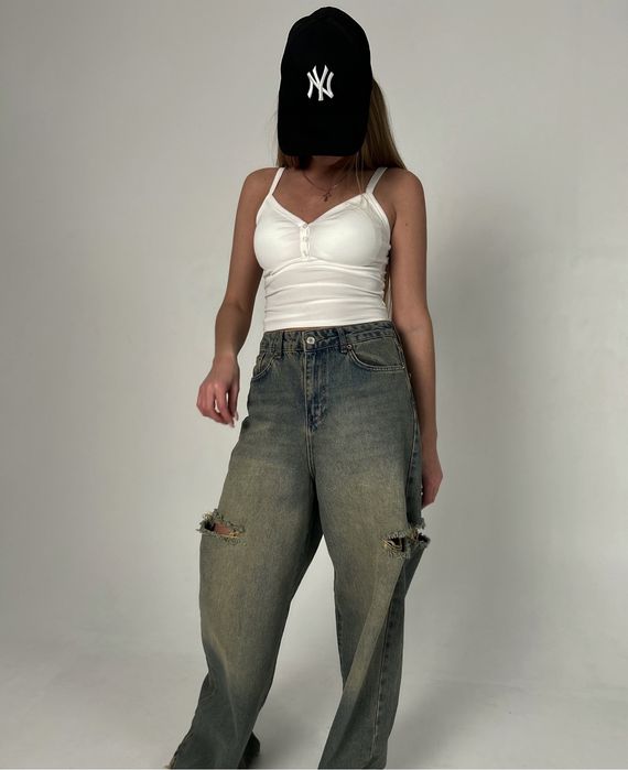 Джинсы багги 25,26р./Новые