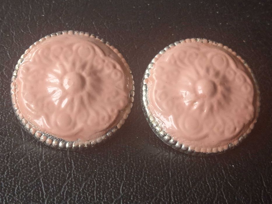 Обеци пепел от рози  vintage стил с клипс