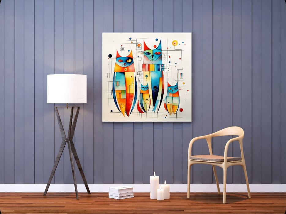 Картины абстракция на холсте 50*50