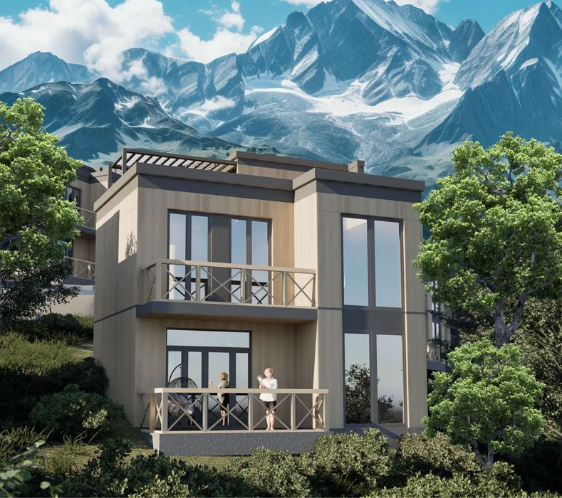 Квартиры в горах Чимган (чарвак) 42-46 кв.м.