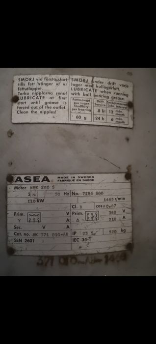 Motor electric trifazat 110kW, 1500rpm, 380V