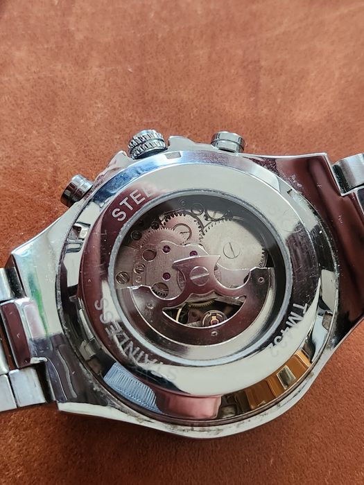 Ceas bărbătesc Winner automatic, spate vitrat.