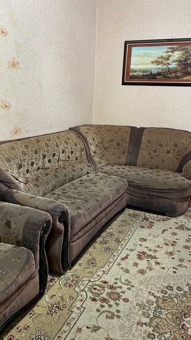 большой диван угловой с креслом