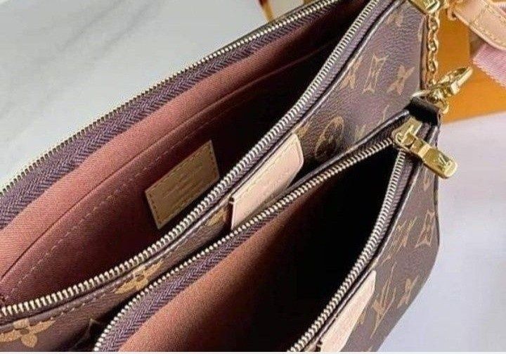 Geanta damă, model 3 in 1/curea,lant  detasabile umar,saculet,eticheta