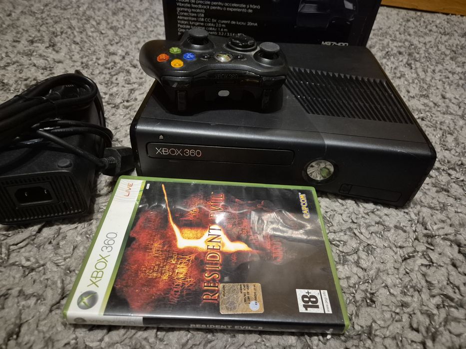 XBOX360 consola XBOX 360 slim + 1 joc bonus Resident Evil 5