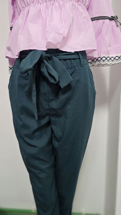 Set pantaloni si top bluza stil gypsy