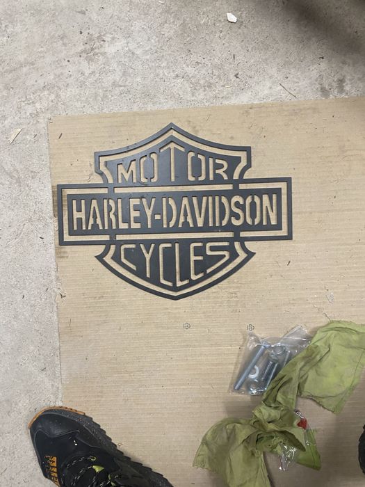 Reclama metalica Harley Davidson