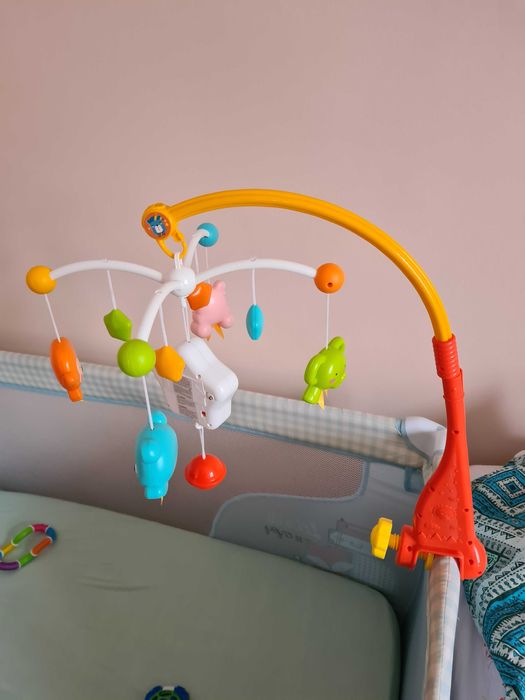 Lorelli Музикална въртележка Happy Animals Orange