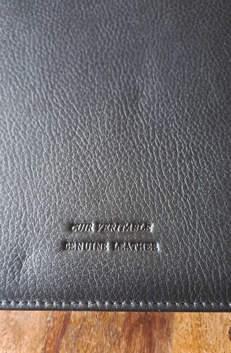 папка луксозна за документи естествена кожа с цип Марксман Marksman A4