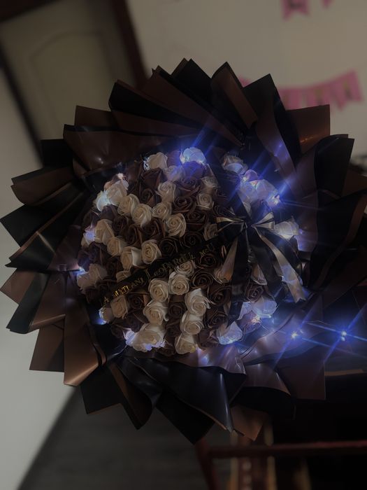 Buchet de flori din săpun