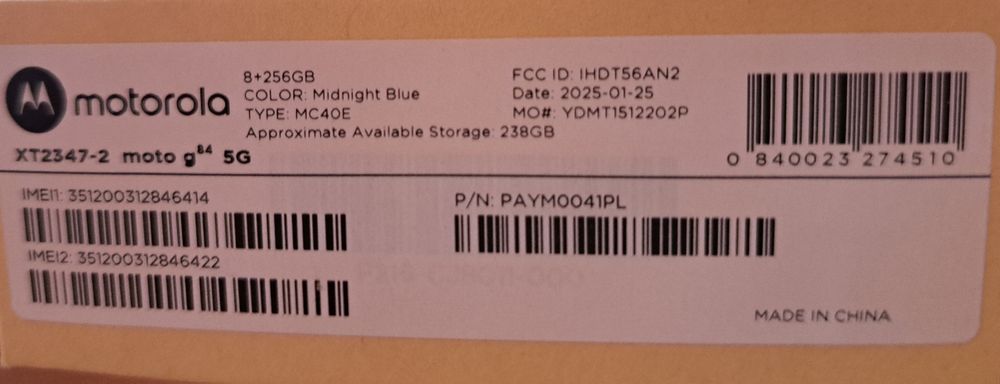 Моторола g 84 5 G