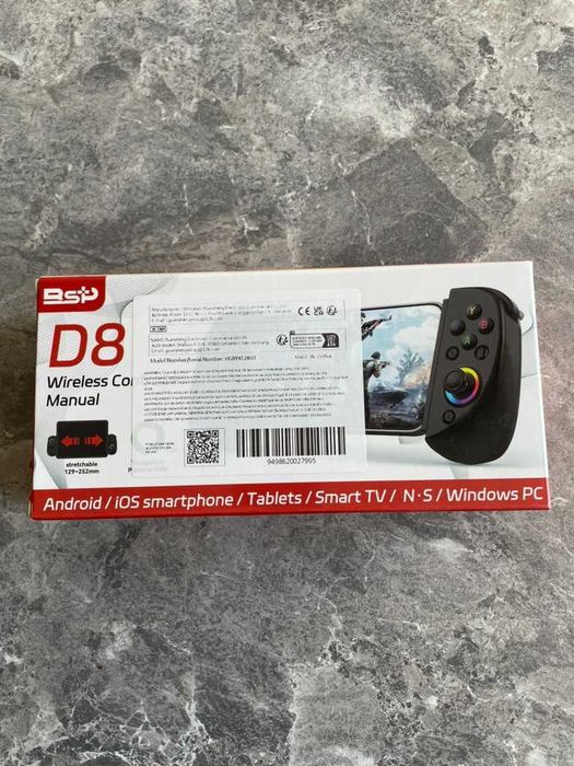 GamePad Controller, VIELLAN, 252 mm max - Tableta/Telefon/ps3/ps4/Switch/PC, Bluetooth 5.2, RGB