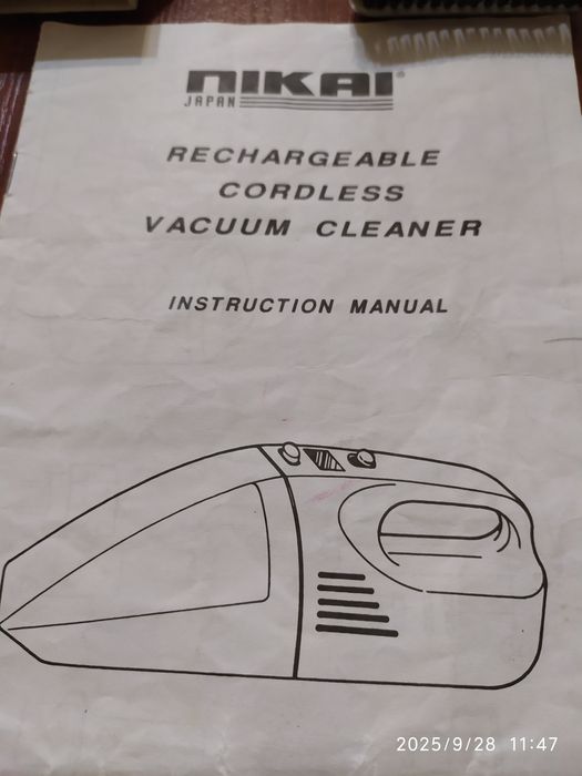 Пылесос Nikai. Япония. Модель:NVC-966.