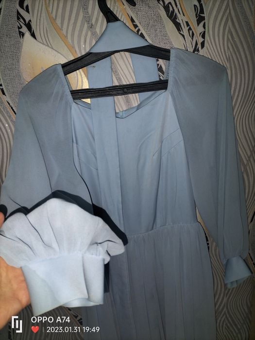 Платье женское голубой