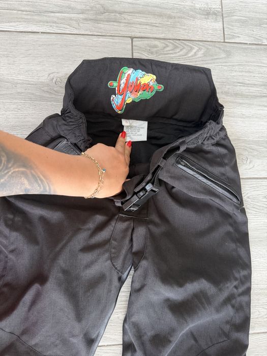 Pantaloni moto mărimea S piele și textil