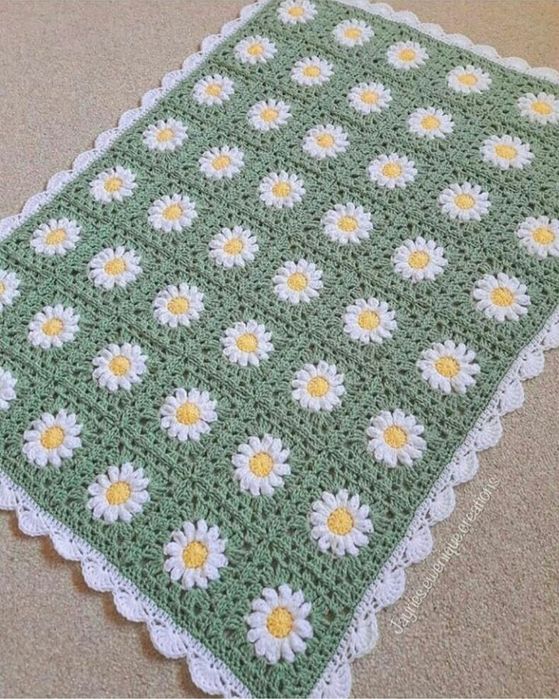 Плед-одеяло для ребёнка. Ручная вязка