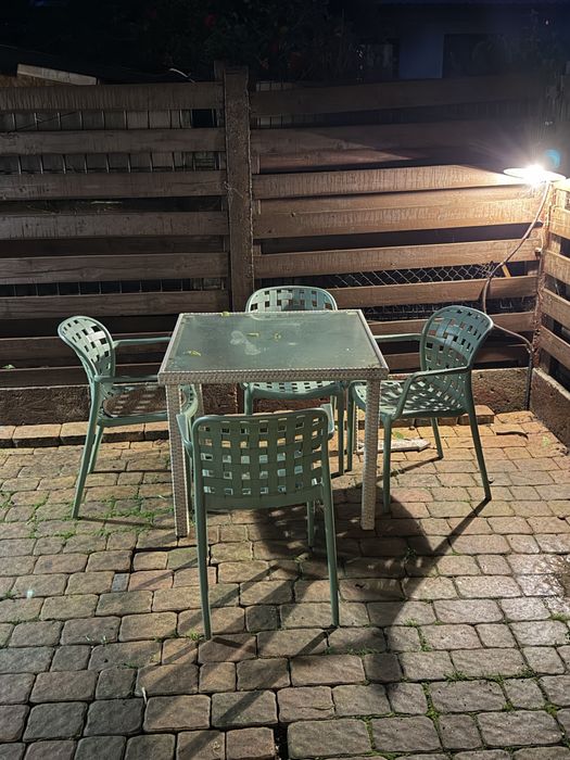 Mobilier  curte 6 scaune 2 mese