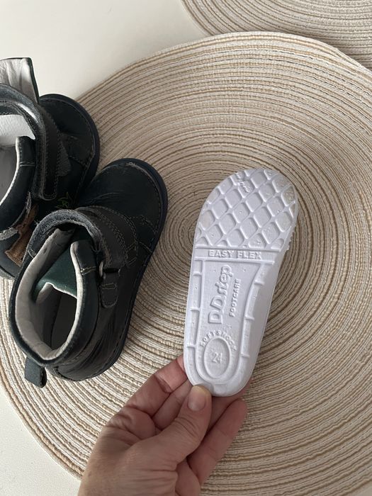 Ghete din piele naturală, mărimea 24 (15,6 cm), pentru băiat/fată, pentru toamnă/primăvară.