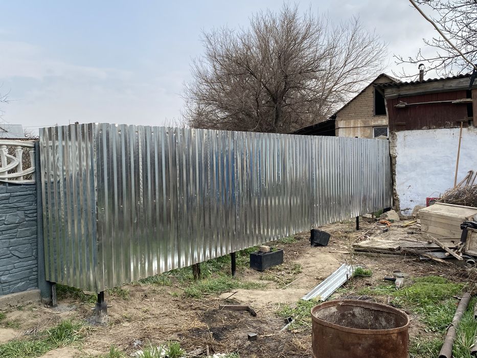 забор из профлиста