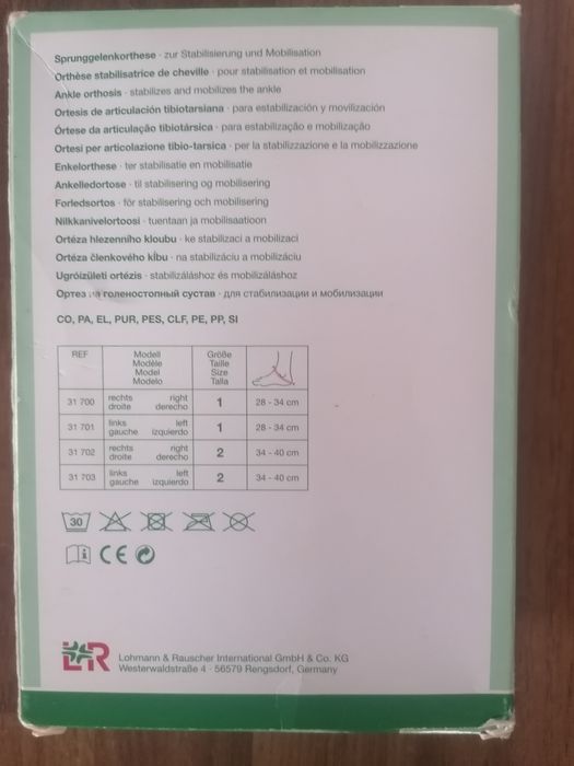 Orteza pentru gleznă