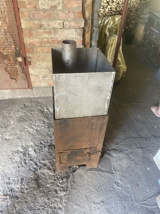 Печка для бани ручная работа