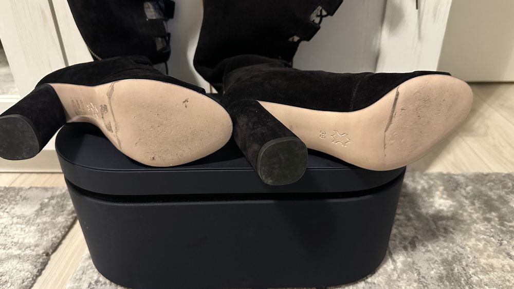 Cizme - sandale Musette negre mărimea 36