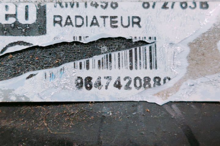 Radiator Valeo Racire 9647420880 Peugeot Partner prima generatie seri